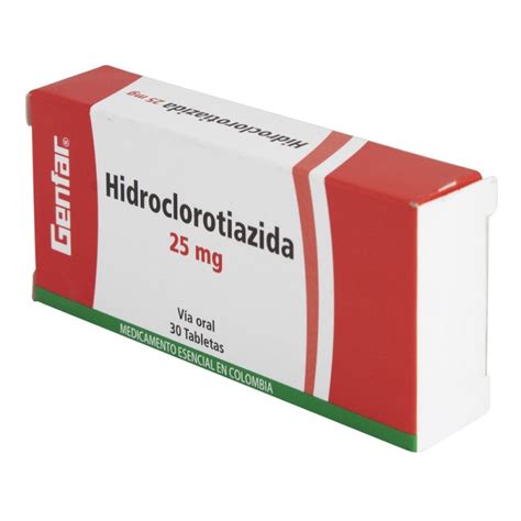 hidroclorotiazida 25mg - clortalidona 25mg